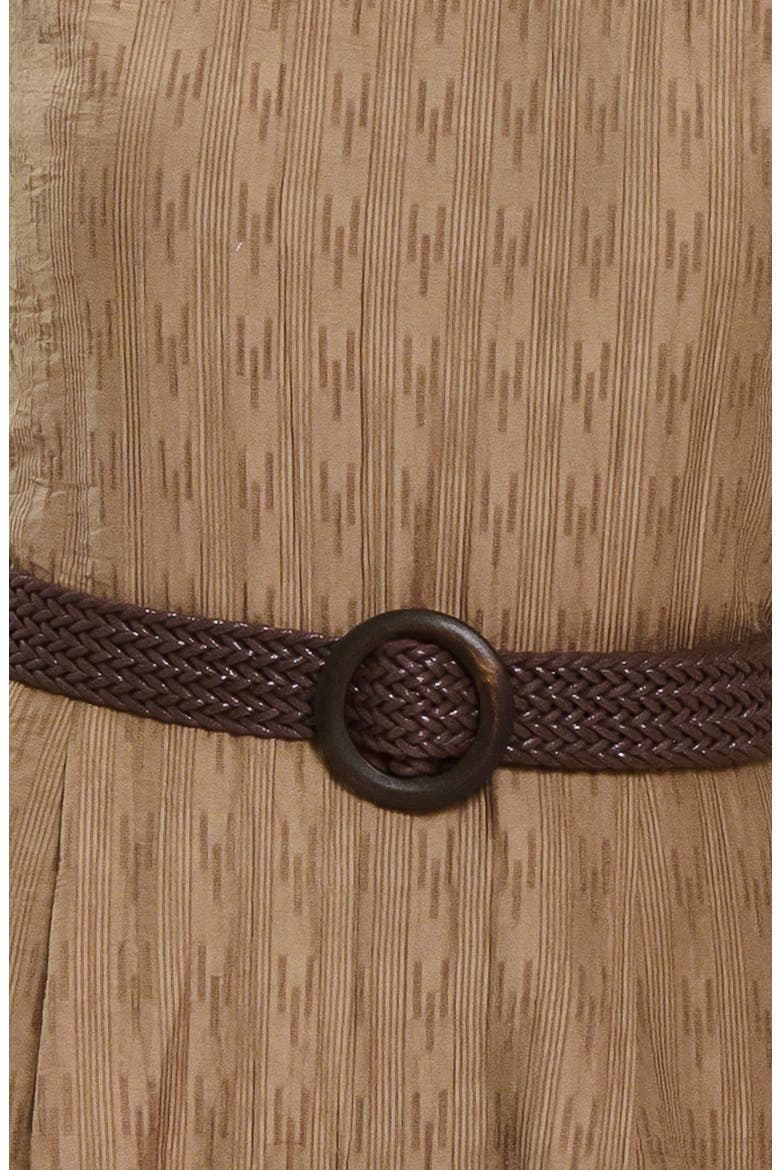 Halter Neck Belted Jumpsuit, Alternate, color, BROWN