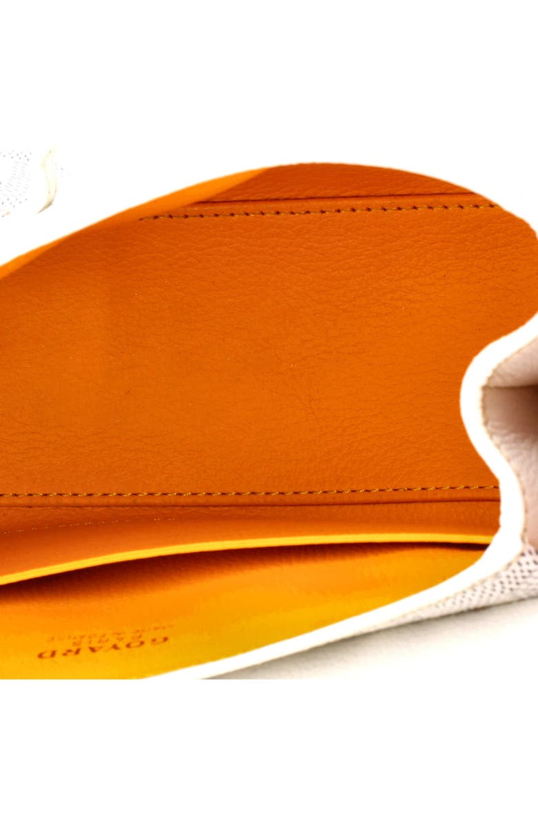 Pre-Owned Goyard Saigon Top Handle Bag Coated Canvas with Leather Mini, Alternate, color, White