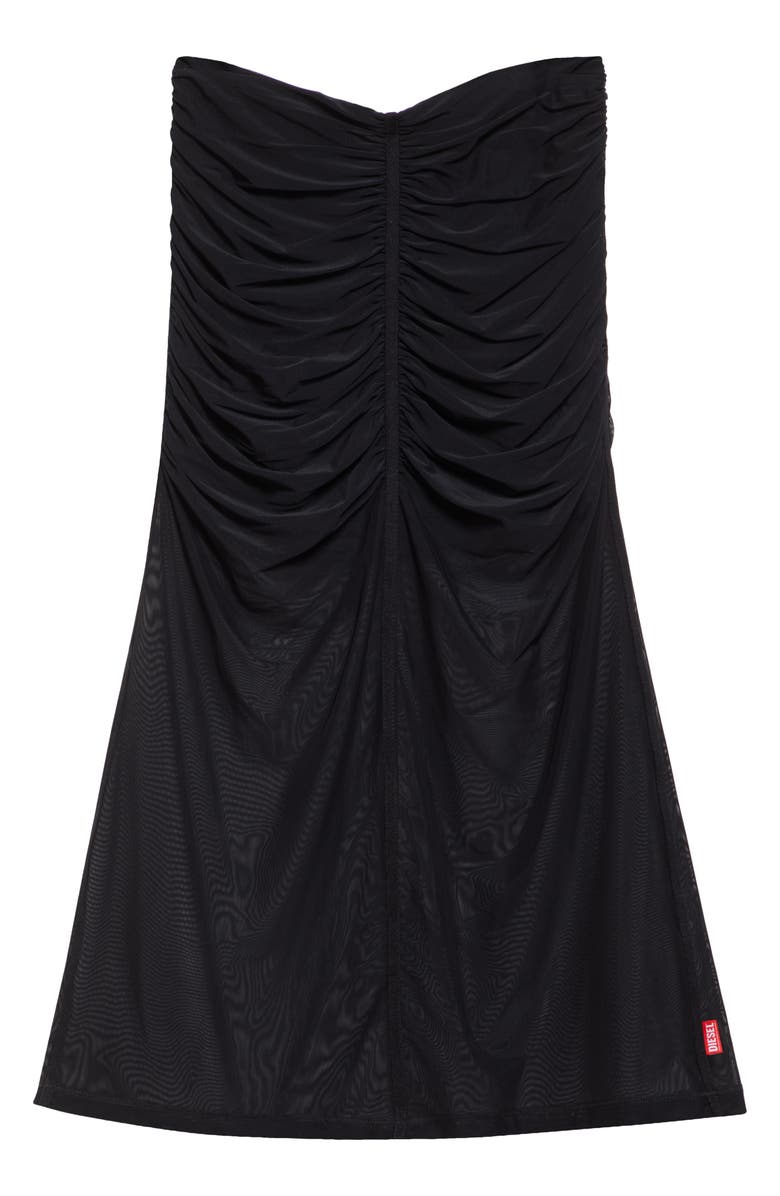 DIESEL<sup>®</sup> O-Ira Ruched Tulle Midi Skirt, Alternate, color, Deep/Black