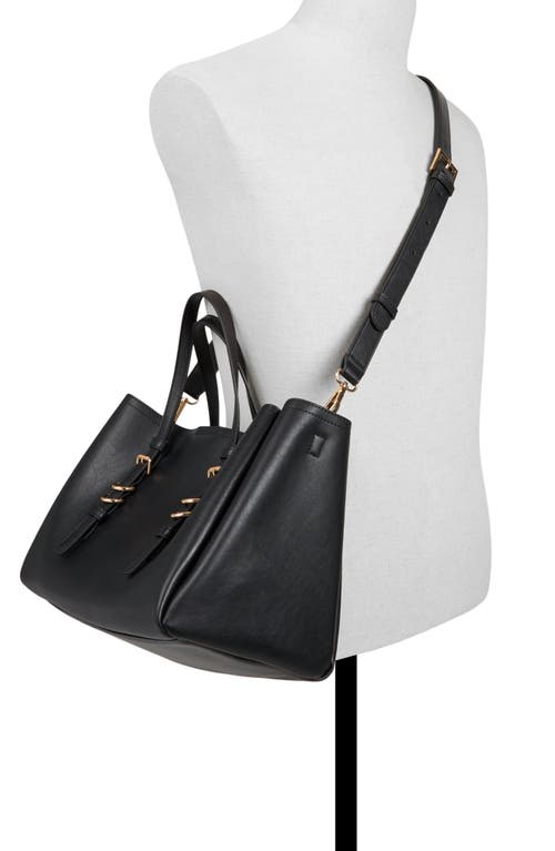 Aldo Meleahh Faux Leather Tote In Black