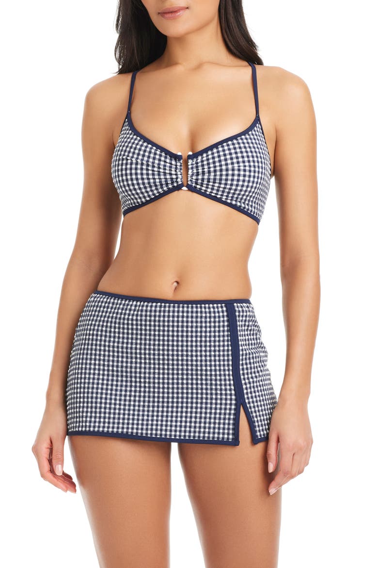Skirted Bikini Bottoms, Alternate, color, NAVY MOOD