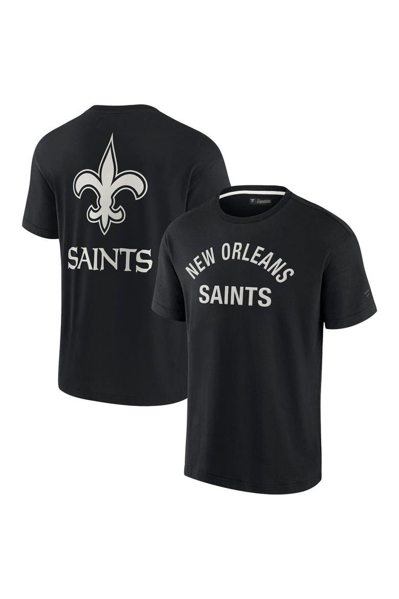 Unisex Fanatics Signature Black New Orleans Saints Elements Super Soft Short Sleeve T-Shirt, Main, color, Black