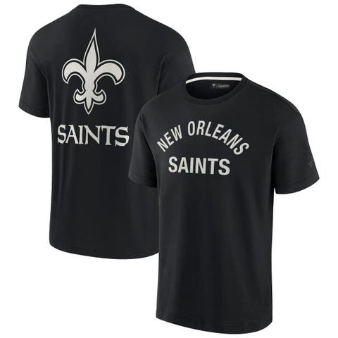 Unisex Fanatics Signature Black New Orleans Saints Elements Super Soft Short Sleeve T-Shirt