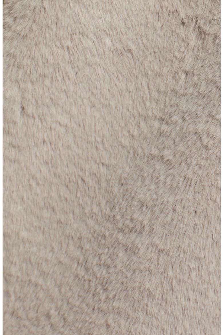 Faux Fur O-Ring Jacket, Alternate, color, GREY