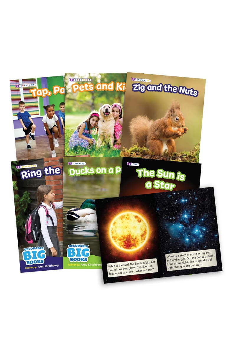 Beanstalk Books 6 Xl Decodable Nonfiction Big Books, Alternate, color, Multicolored