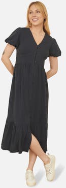 Yumi Button Through Midi Dress