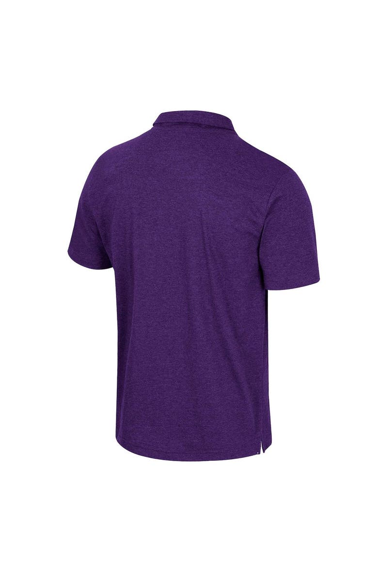 COLOSSEUM Men's Colosseum Purple TCU Horned Frogs No Problemo Polo, Alternate, color, Purple