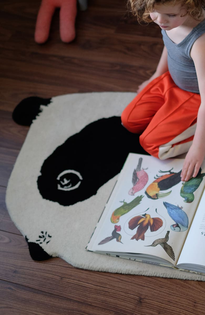 EO Play Panda Wool Rug, Alternate, color, Multi Colored