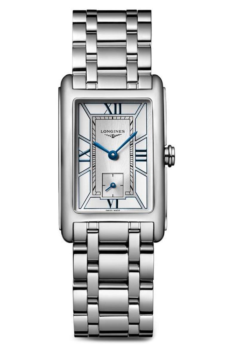 DolceVita Bracelet Watch, 23.3mm x 37mm, Main, color, SILVER