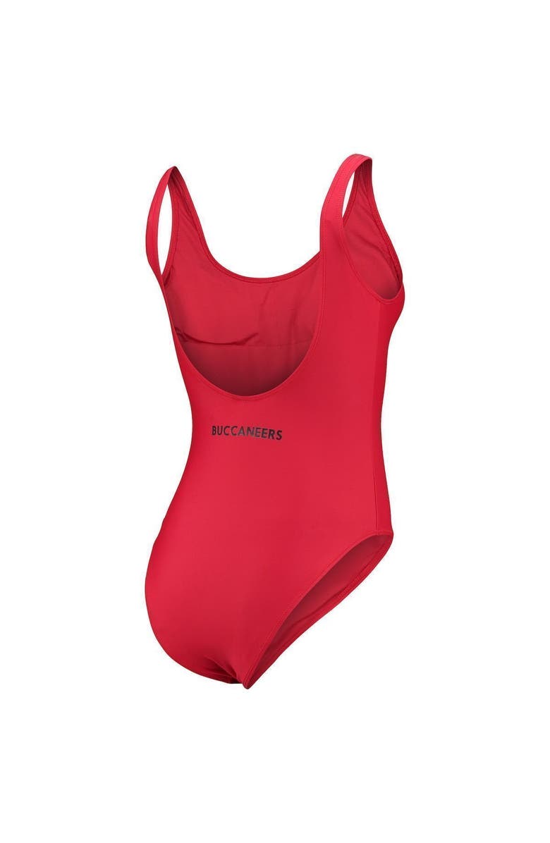 G-III 4HER BY CARL BANKS Women's G-III 4Her by Carl Banks Red Tampa Bay Buccaneers Making Waves One-Piece Swimsuit, Alternate, color, Red