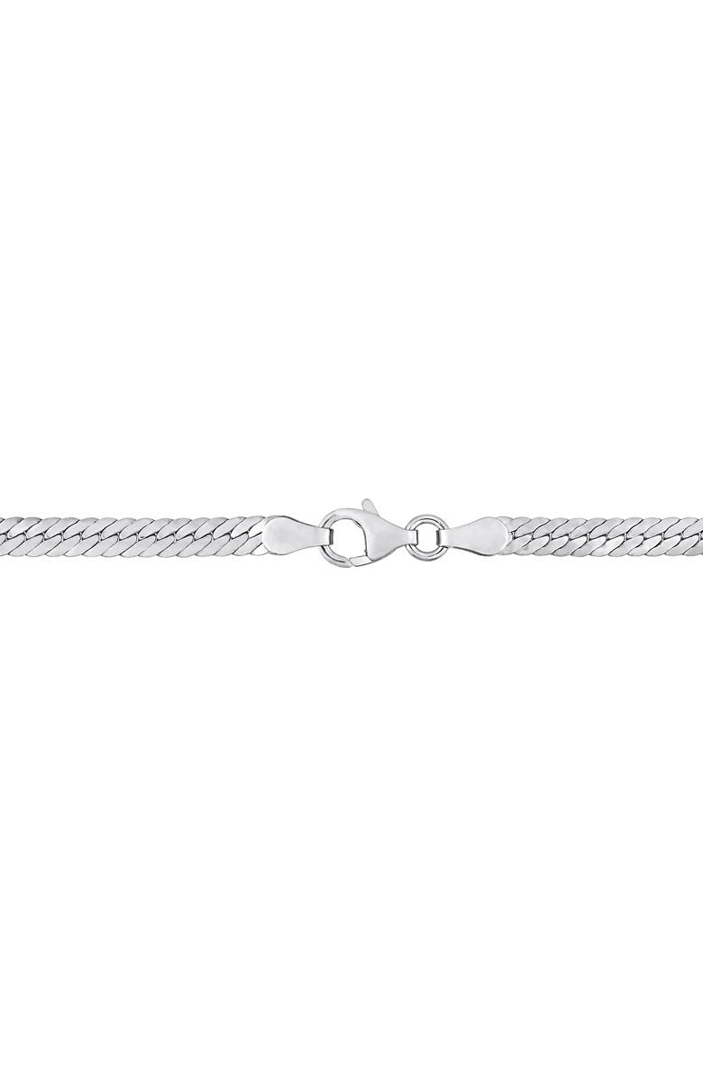 DELMAR Herringbone Chain Bracelet & Necklace Set, 2mm, Alternate, color,