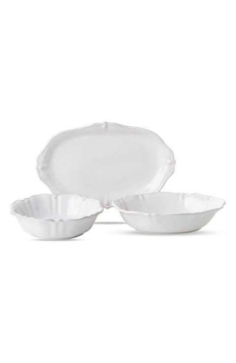 Berry & Thread Whitewash 3-Piece Serving Set