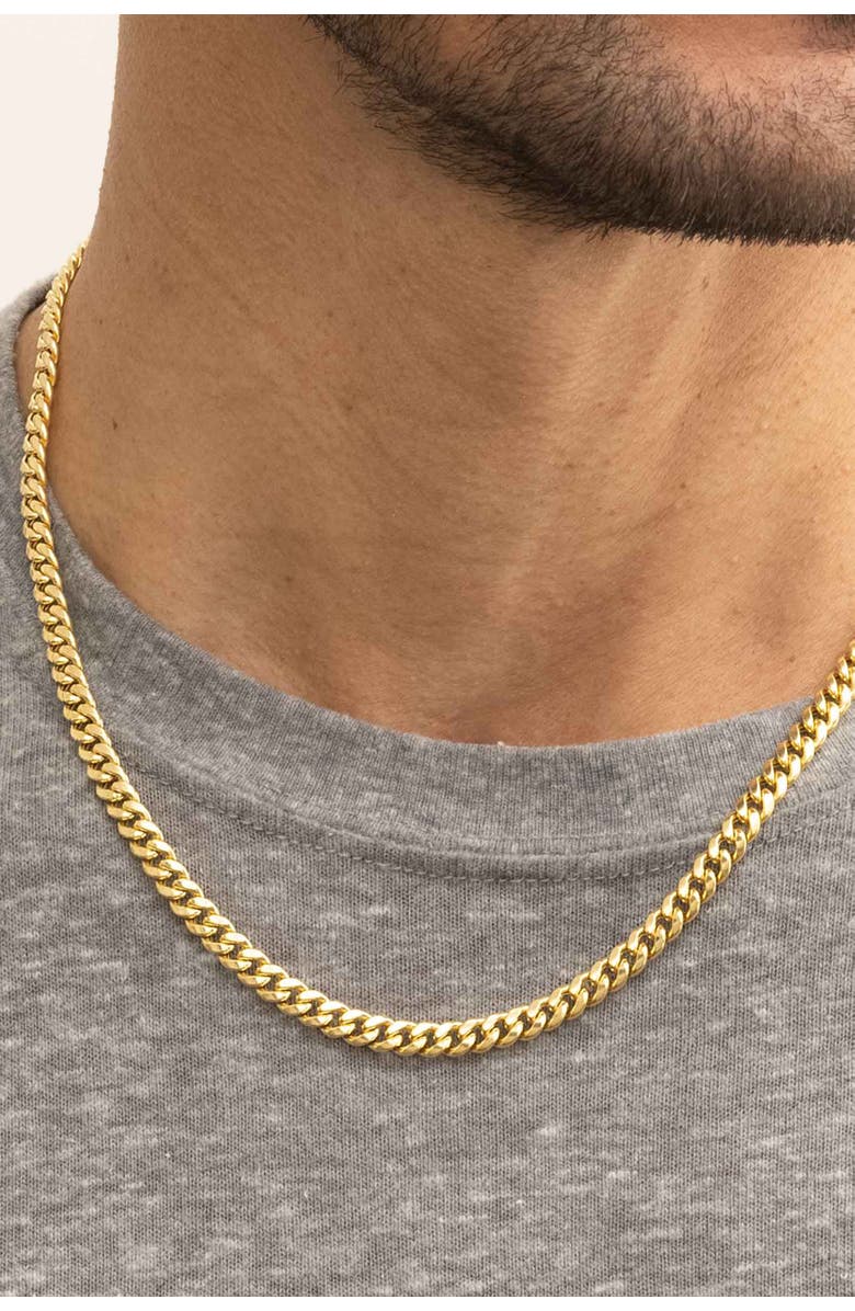 Oradina Men's Estate Cuban Bold Chain in 14K Gold, Alternate, color, 14K Yellow Gold