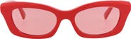 McQueen 52mm Rectangular Sunglasses