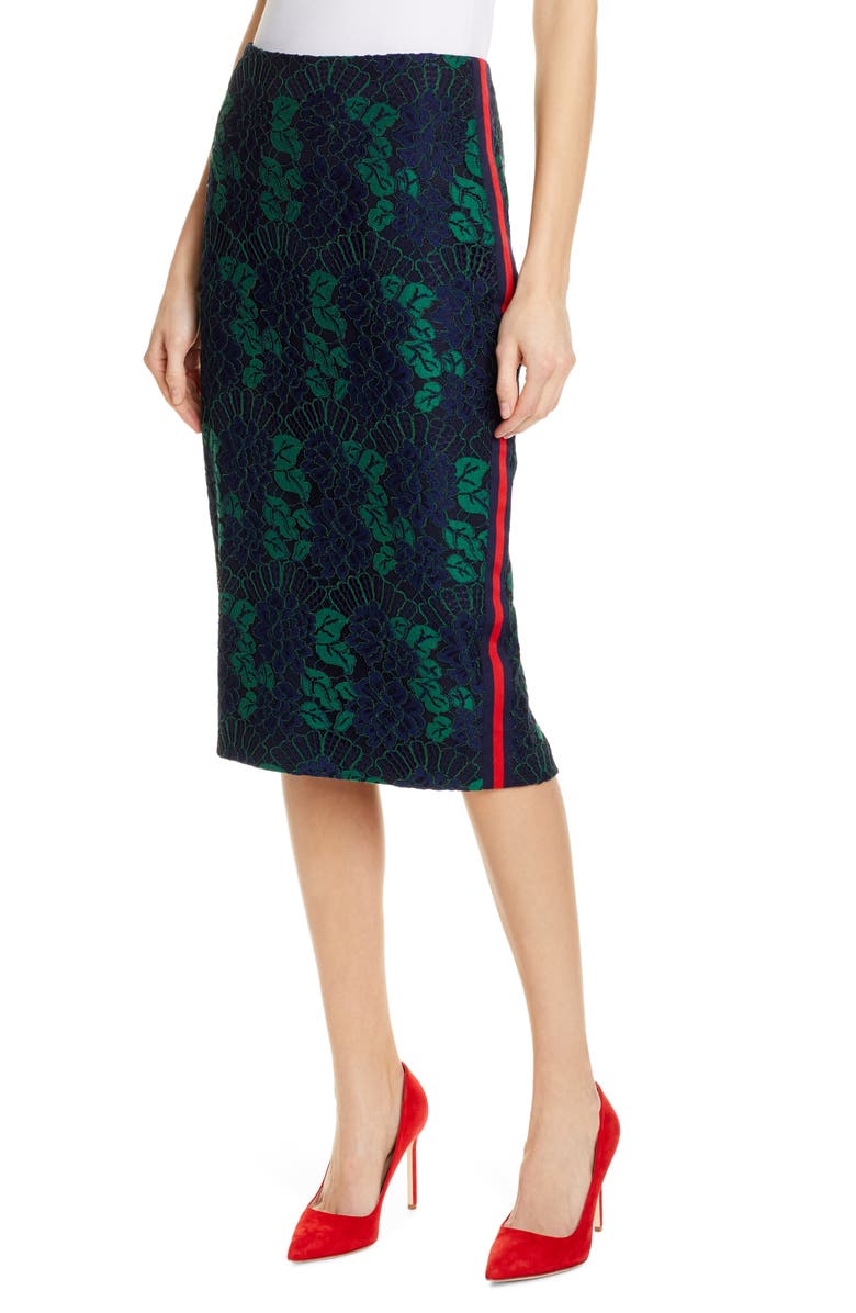 Ted Baker London Lace Pencil Skirt, Main, color, 