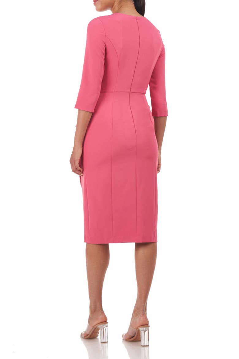 Loretta Midi Sheath Dress, Alternate, color, DESERT ROSE