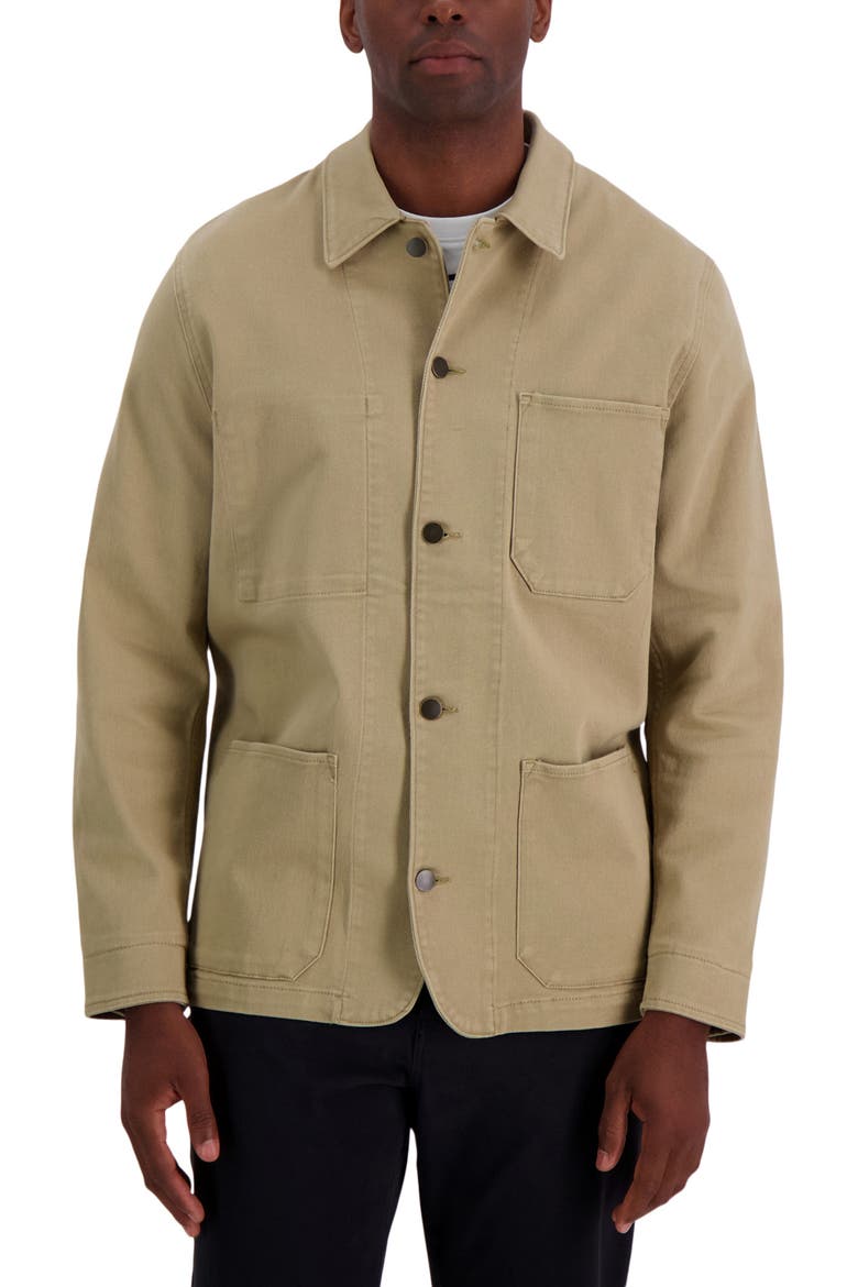 Heavy Twill Shirt Jacket, Main, color, KHAKI