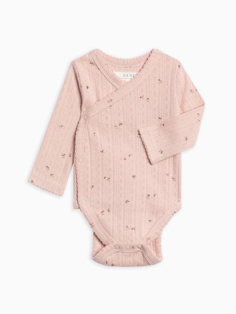 Hilda Pointelle Kimono Bodysuit (Baby)