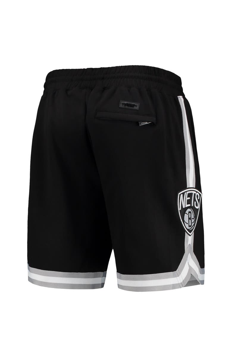 PRO STANDARD Men's Pro Standard Black Brooklyn Nets Chenille Shorts, Alternate, color, Black