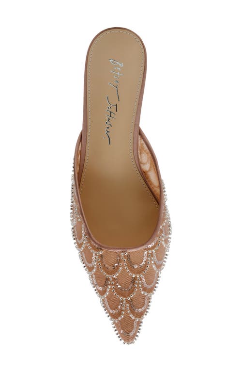 Betsey Johnson Ellis Sequin Mule In Sand