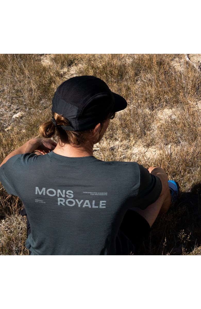 Mons Royale Aero Ultralight Merino T-Shirt - Men's, Alternate, color, Dark Cypress