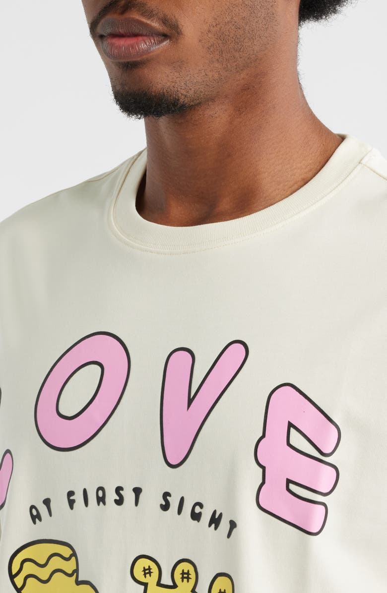 VIC GARCIA WORLD Love Together Again Graphic T-Shirt, Alternate, color, Cream