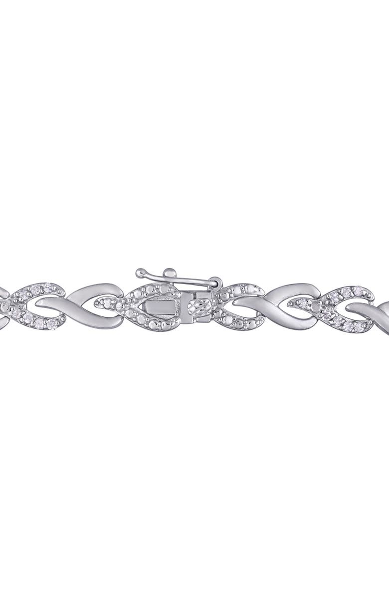 Julianna B. 1 CTW Diamond Bracelet Sterling Silver, Alternate, color, Sterling Silver