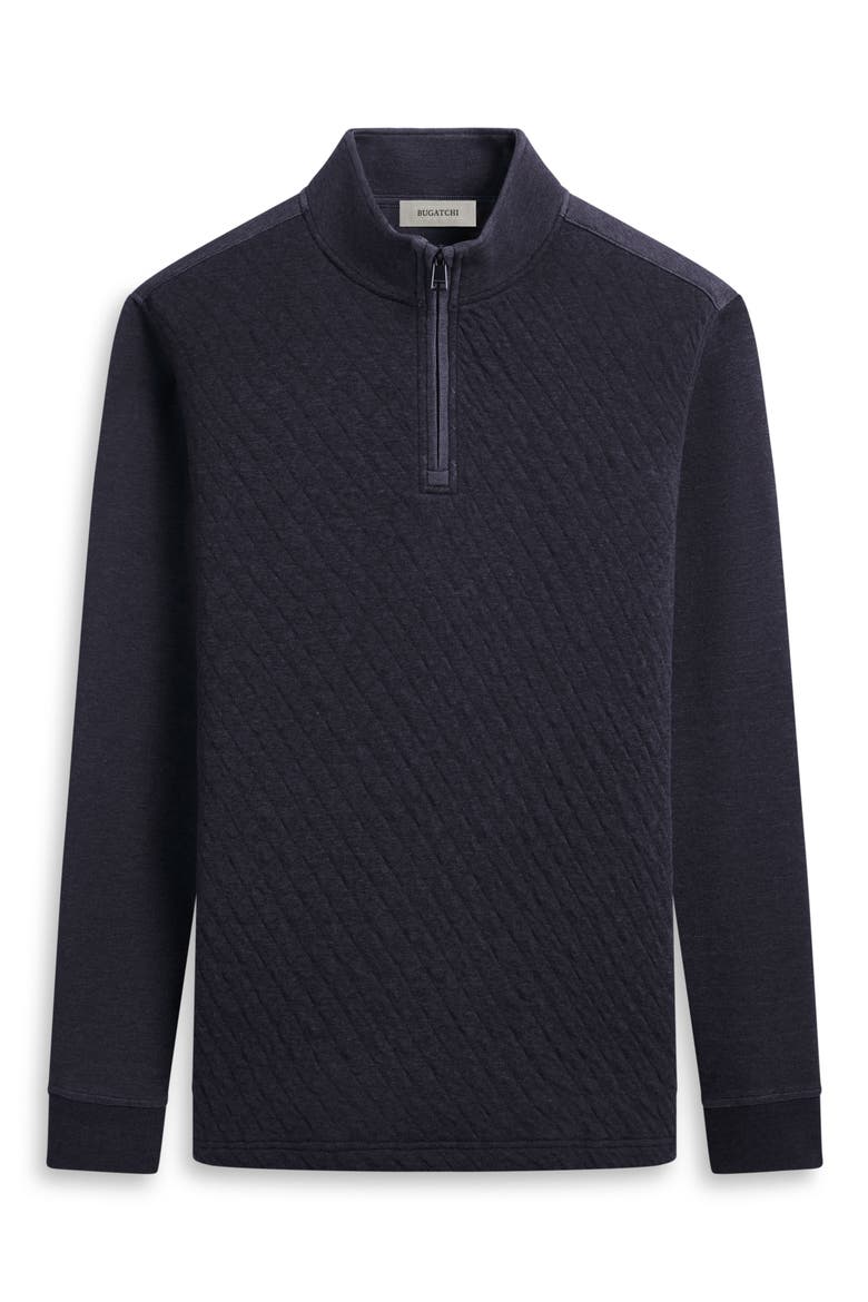 Quarter Zip Pullover, Alternate, color, BLACK