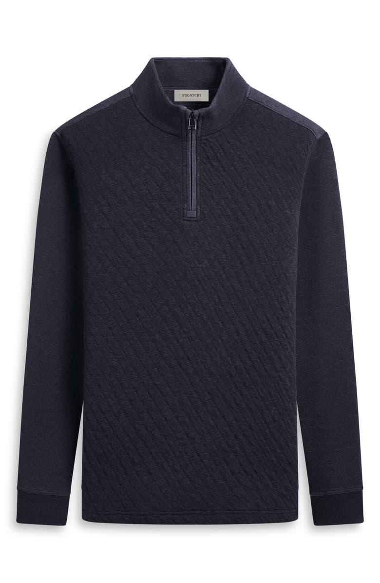 Bugatchi Quarter Zip Pullover, Alternate, color,