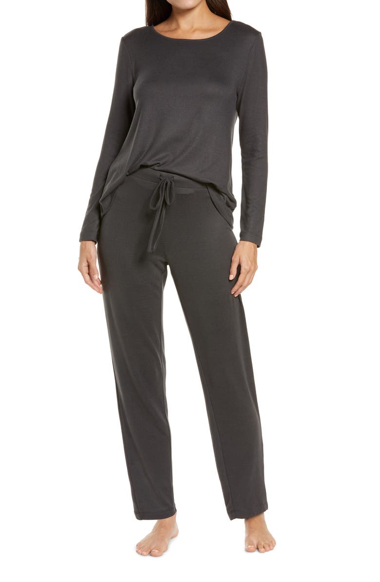 Natori Fleece Pajamas, Main, color,