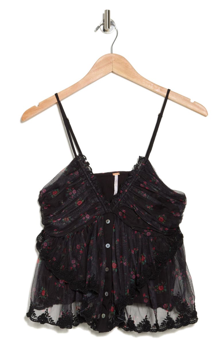 Free People Femme Fatale Floral Camisole, Alternate, color, 