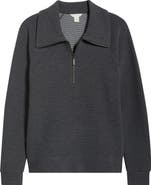 Caslon® Ottoman Half Zip Pullover