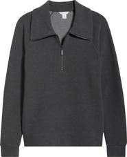 Caslon® Ottoman Half Zip Pullover