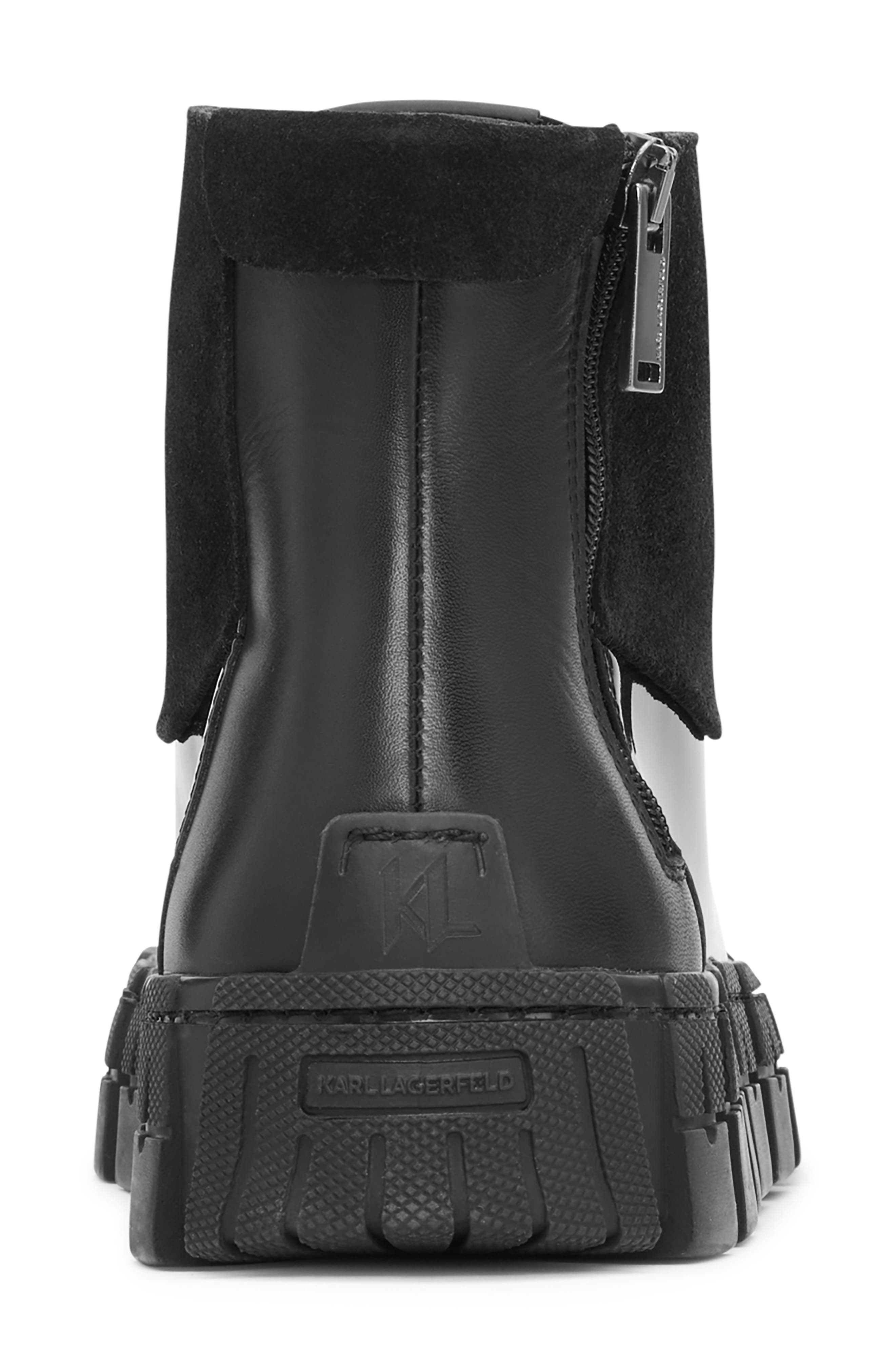 KARL LAGERFELD PARIS Zip Sneaker, Alternate, color, 