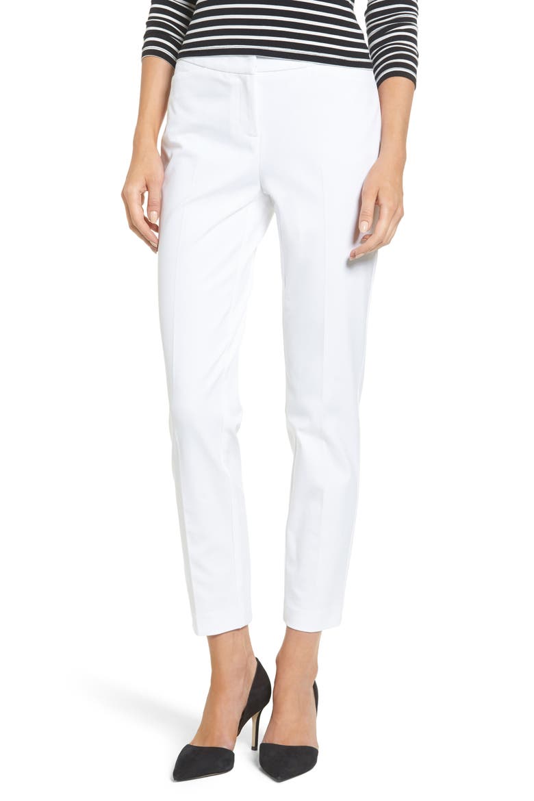 Ankle Pants, Main, color, WHITE