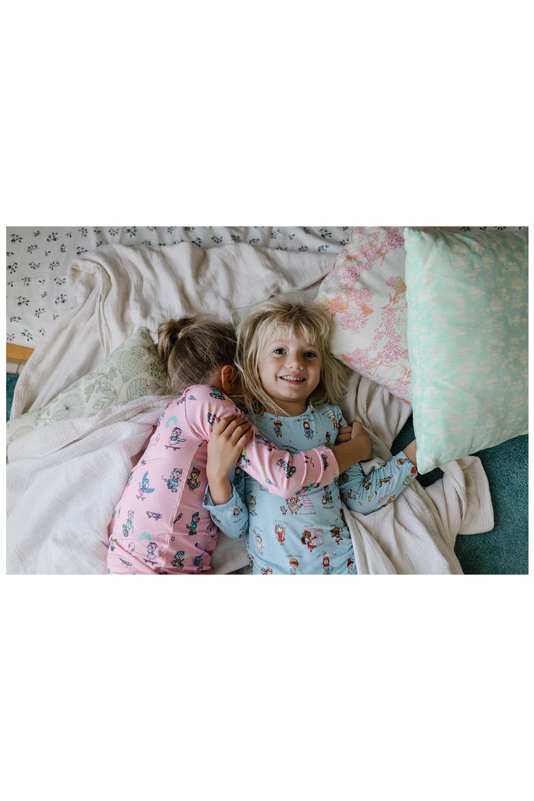 Kids' Goodnight World Convertible One-Piece Pajamas, Alternate, color, GOODNIGHT WORLD