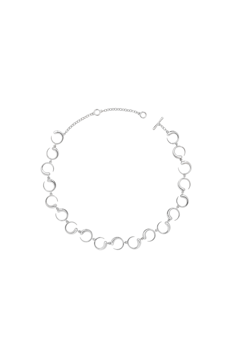 Lucy Quartermaine Luna Necklace, Main, color, Sterling Silver