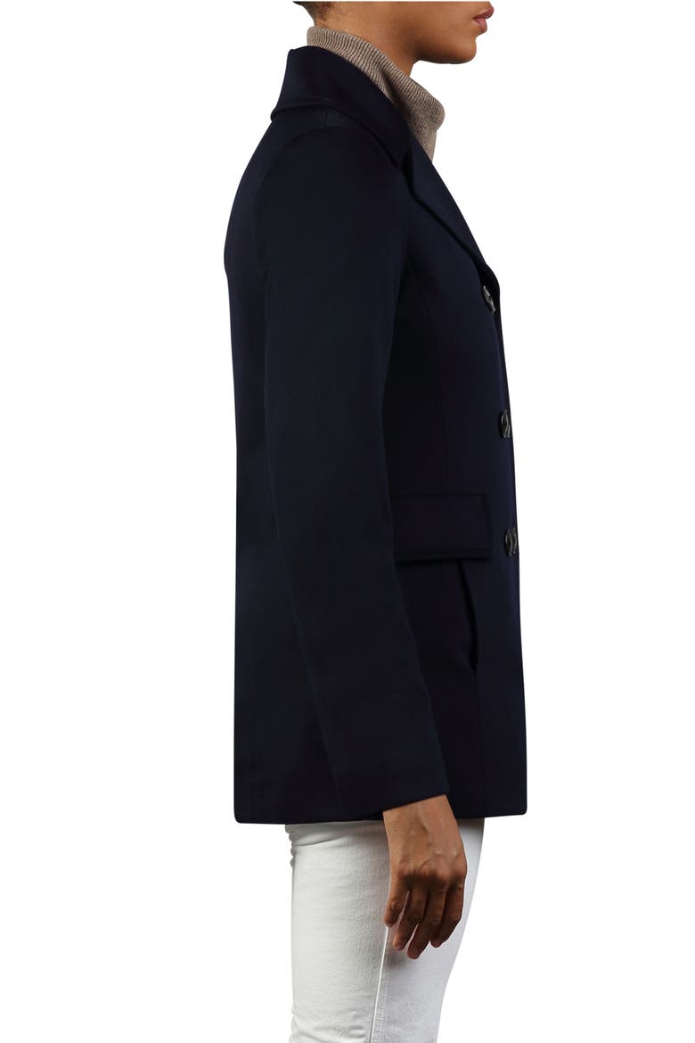 Eden Wool Peacoat, Alternate, color, MIDNIGHT