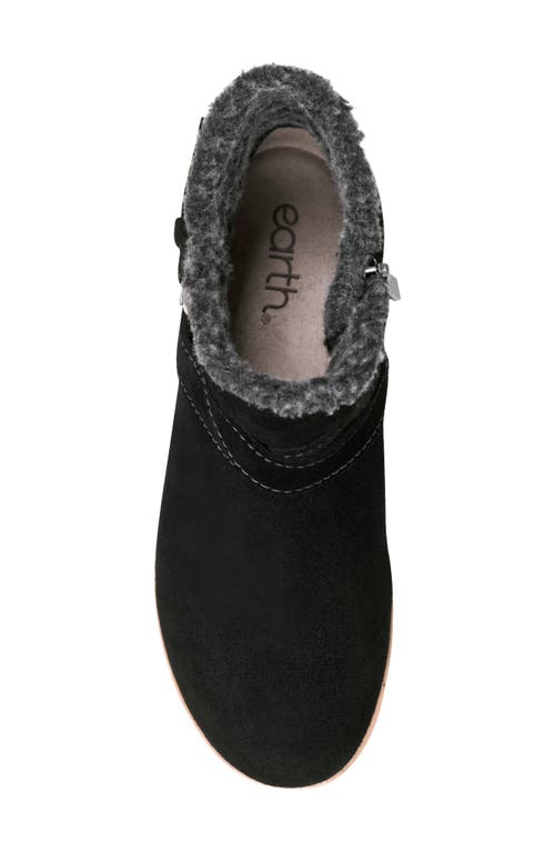 Earth ® Hutton Water Repellent Faux Fur Lined Bootie In Black