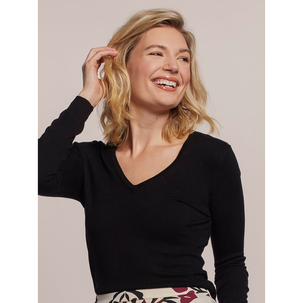 Tori Richard Sleek Knits Yari Top In Black