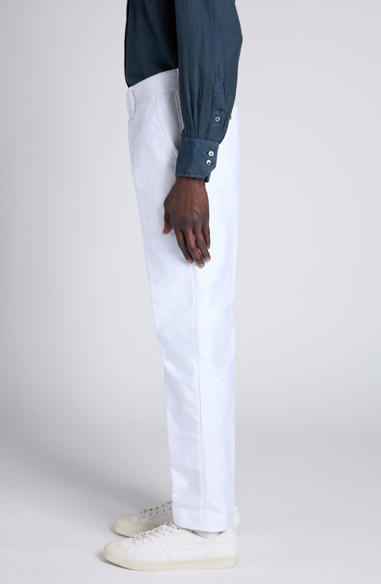 TOM FORD Brushed Cotton Sateen Chinos, Alternate, color, Aw004 Ivory