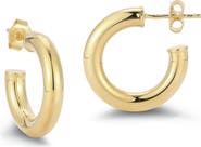 GLAZE JEWELRY 14k Rose Gold Plated Hoop Earrings