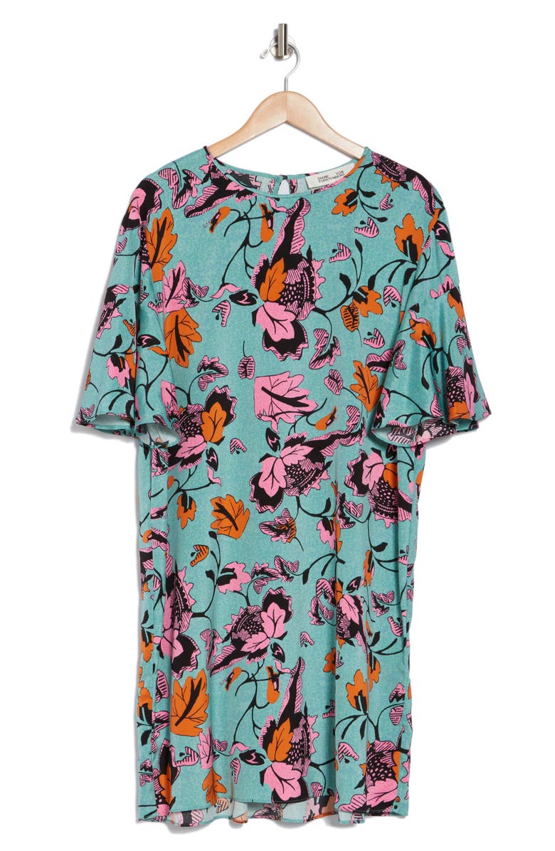 Diane von Furstenberg DVF Arlene Floral Shift Dress, Main, color,