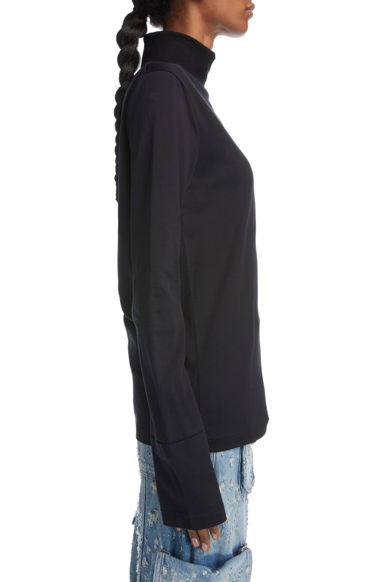 Acne Studios Enderson Pink Label Long Sleeve Turtleneck Knit Top, Alternate, color, 
