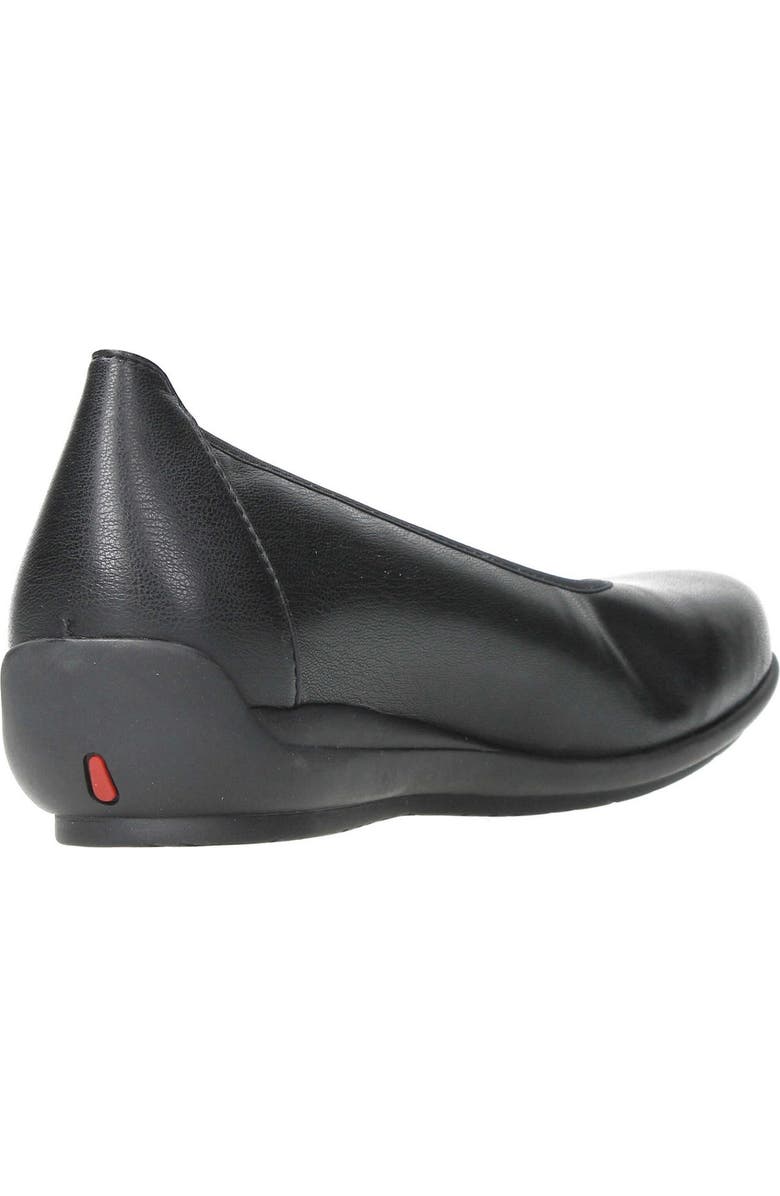 Wolky Duncan F2F Flat, Alternate, color, Black Biocare Stretch Leather
