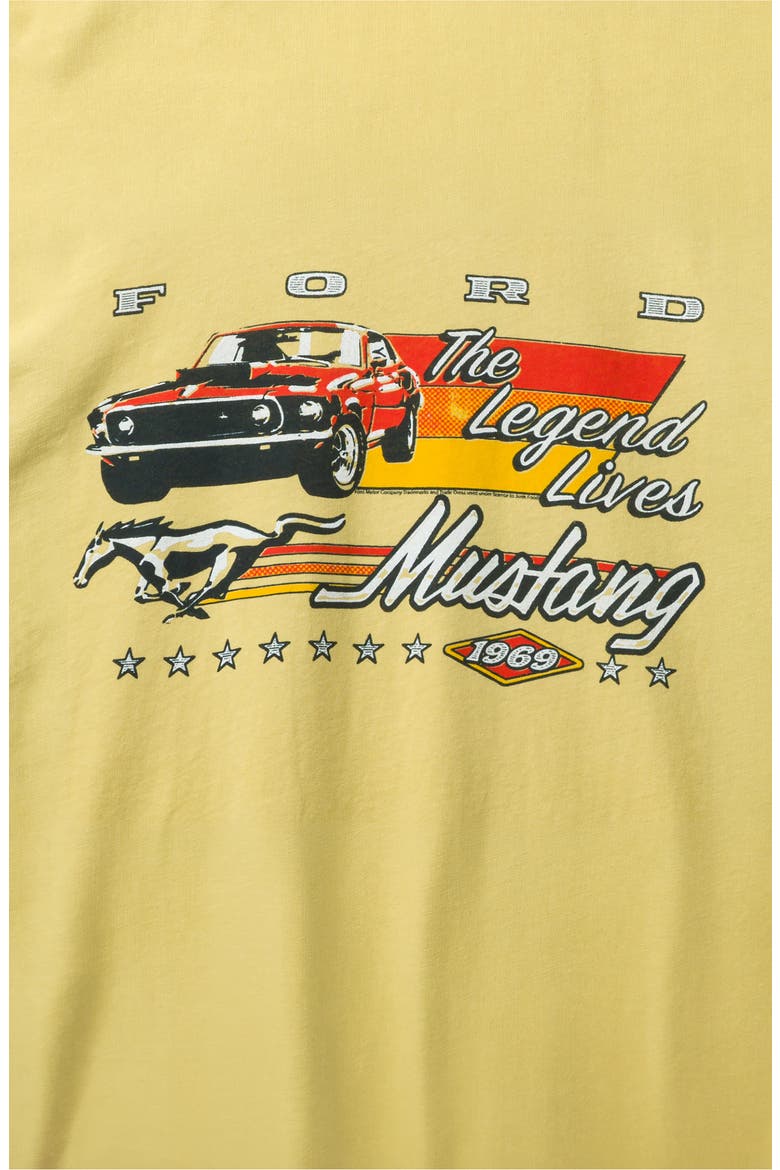 Mustang the Legend Cotton Graphic T-Shirt, Alternate, color, DUSTY CITRON
