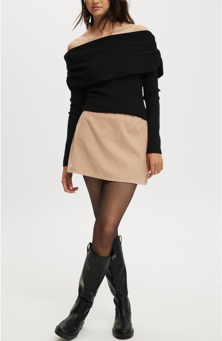 Cotton On Cord Mini Skirt, Alternate, color, 