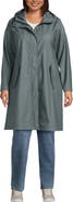 Lands' End Plus Size Squall Rain Slicker Coat