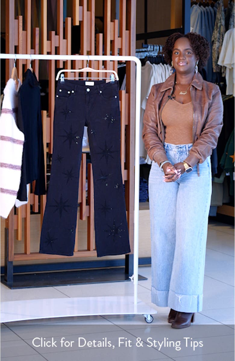 Vanya Glitter Star Detail Bootcut Jeans, sales video thumbnail