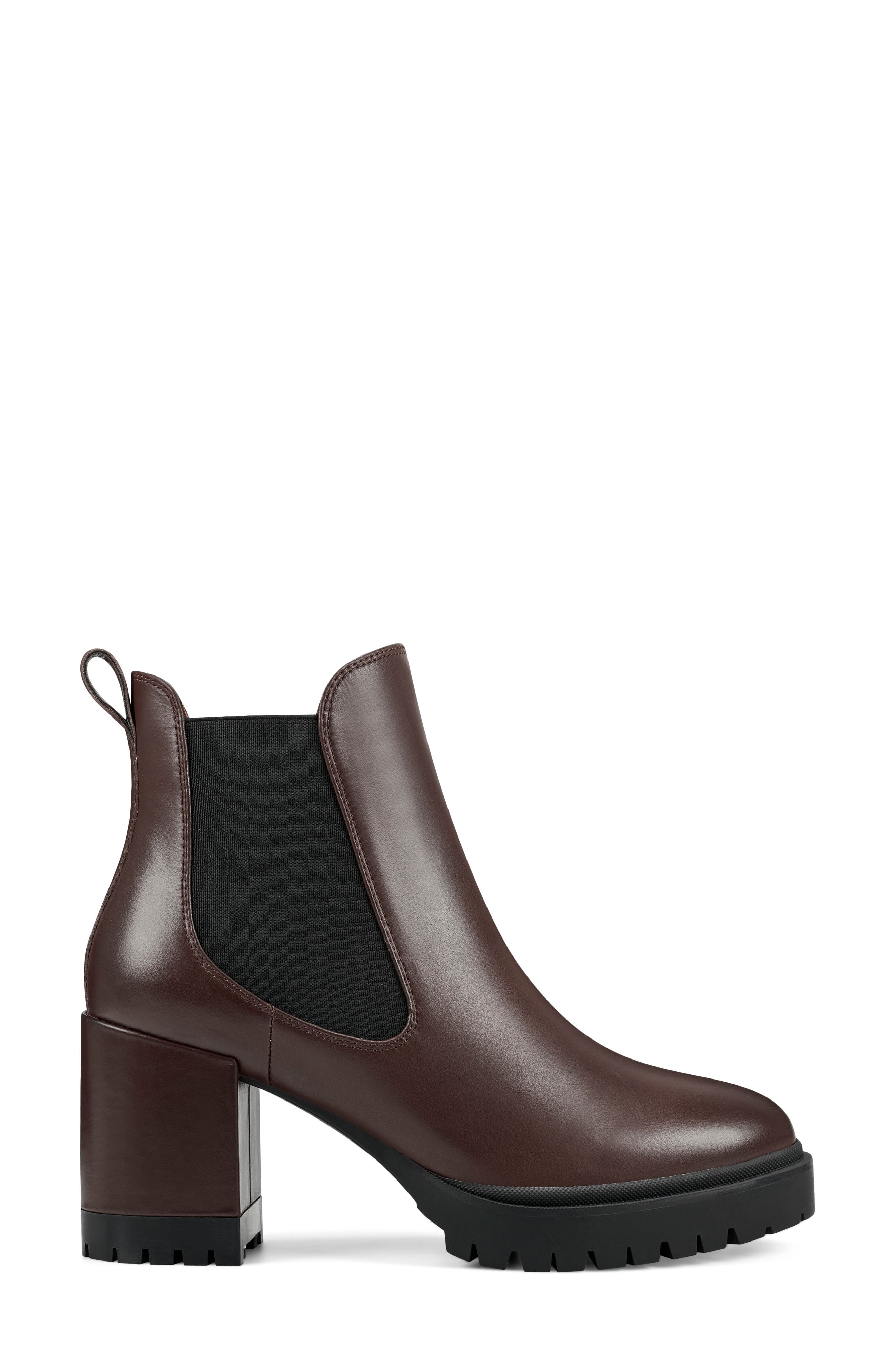 Emelia Chelsea Boot, Alternate, color, BROWN LEATHER